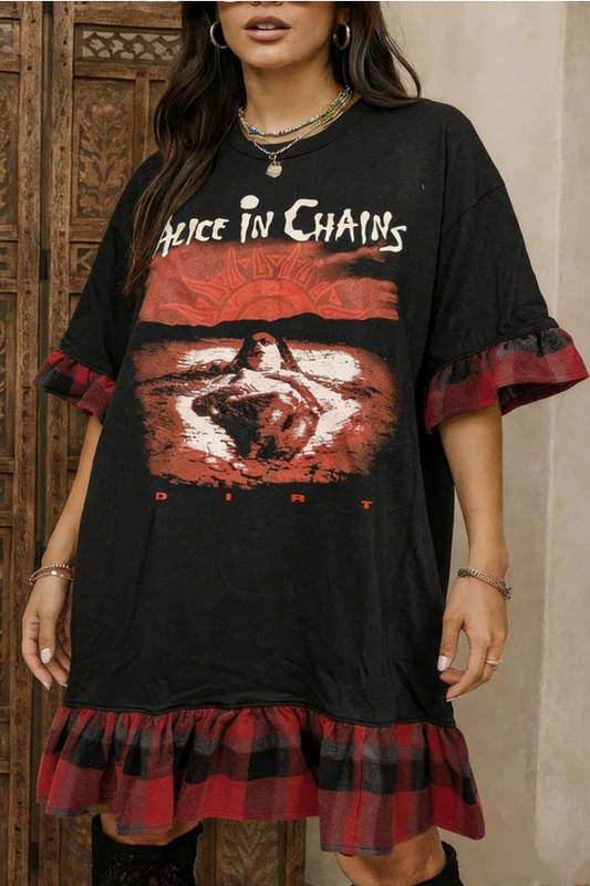 Alice in Chains Upcycled Tee