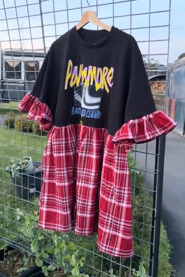 Graffiti Recycled Dress
