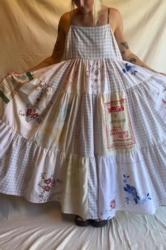 Women's Printed Suspender Dress