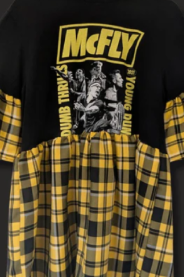 McFly - Yellow Tartan Patchwork Dress