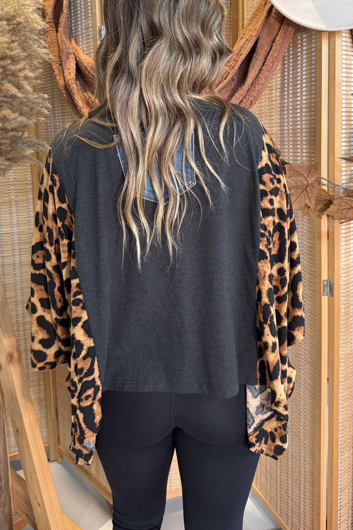 Tim McGraw Mix & Match Tee Black Cheetah