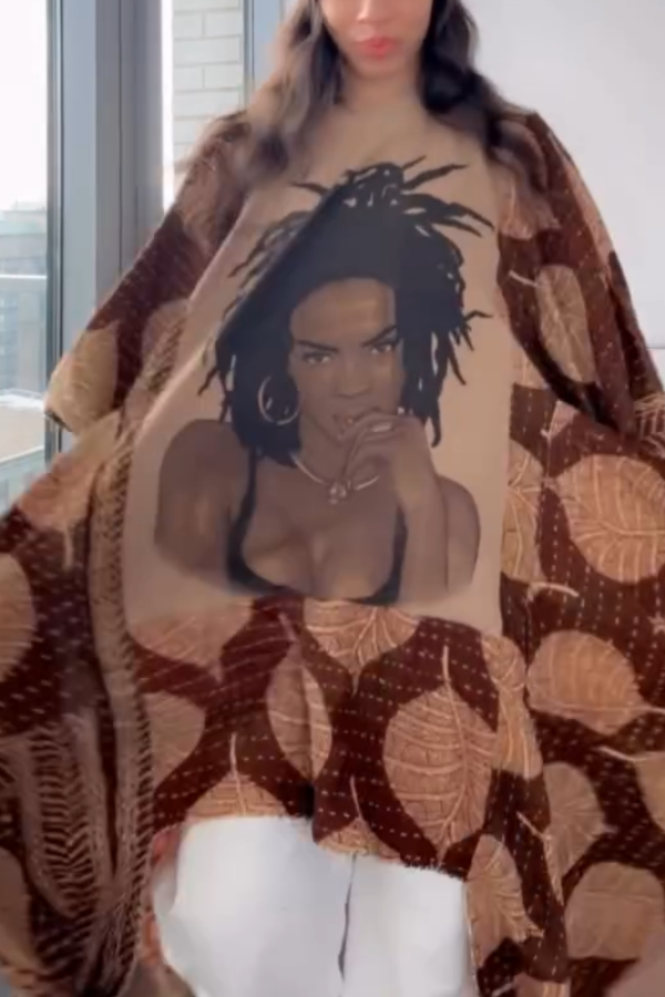 Lauryn Hill Bat-Sleeve Tee