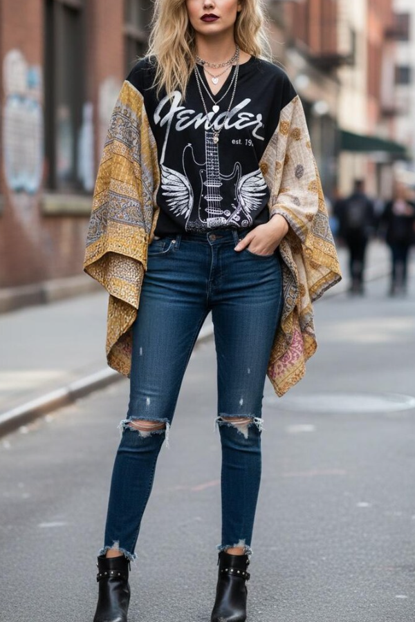 Fender Printed Dolman-Sleeve Tee