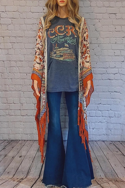Creedence Clearwater Revival Makeover Bat Sleeve T-shirt