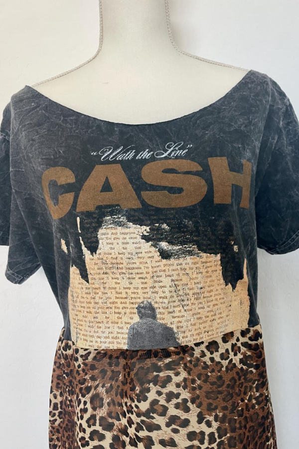 Johnny Cash Recycled Dress