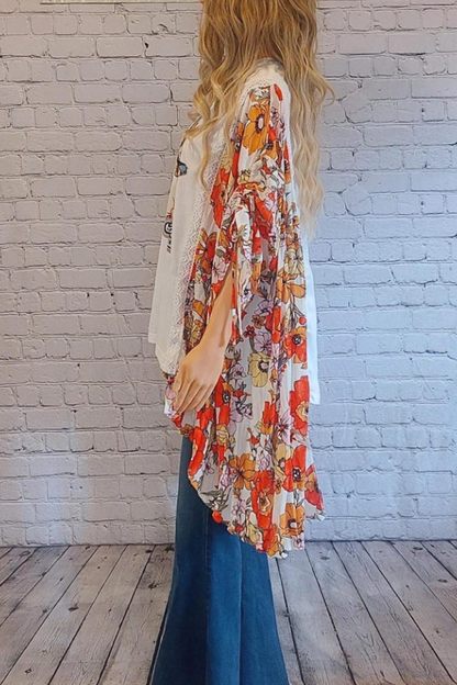 Kantha Makeover Bat-sleeve T-shirt