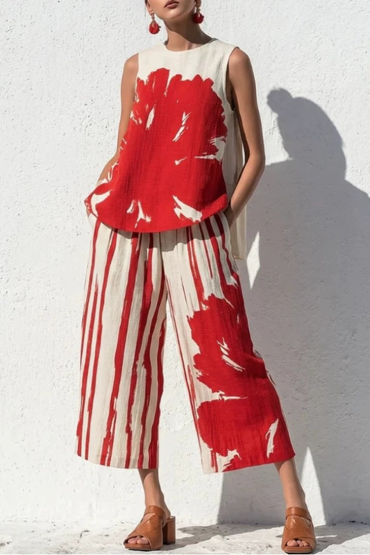 Sophisticated Art-Print Co-Ord Set