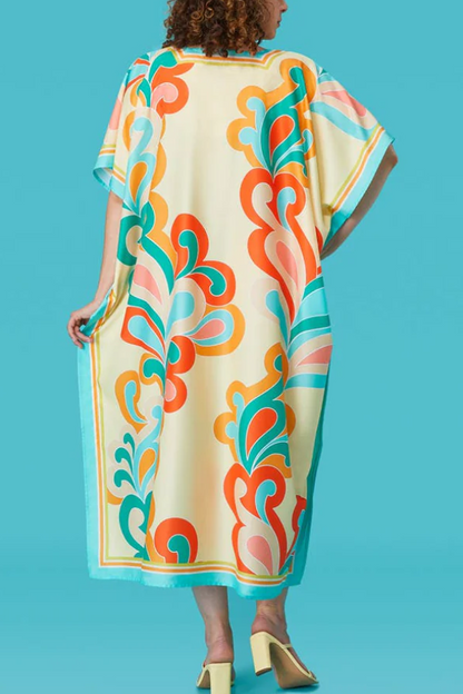 Paisley-patterned Robe