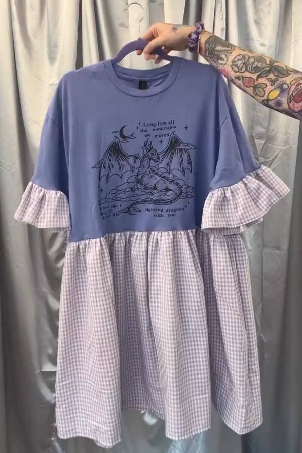 Spitfire Dragon Recycled Dress