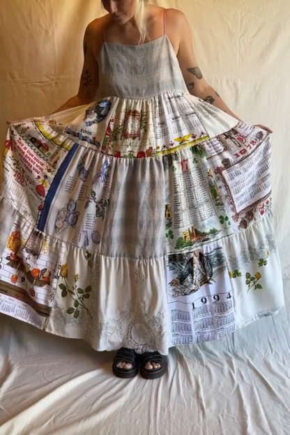 Women's Printed Suspender Dress