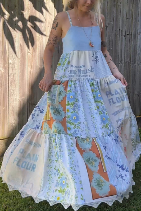 Women's Printed Suspender Dress