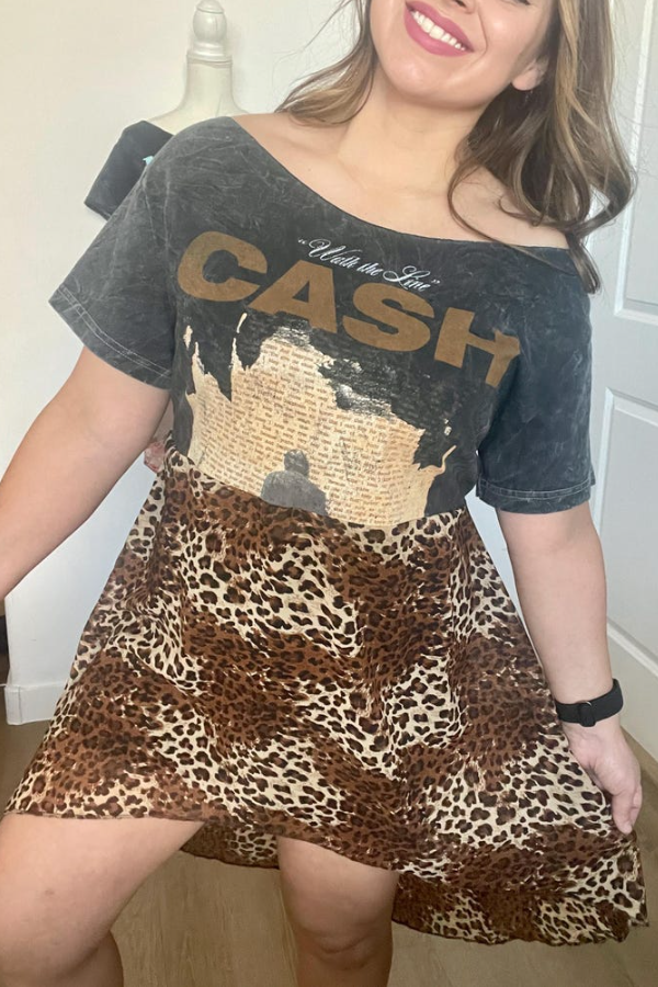 Johnny Cash Recycled Dress