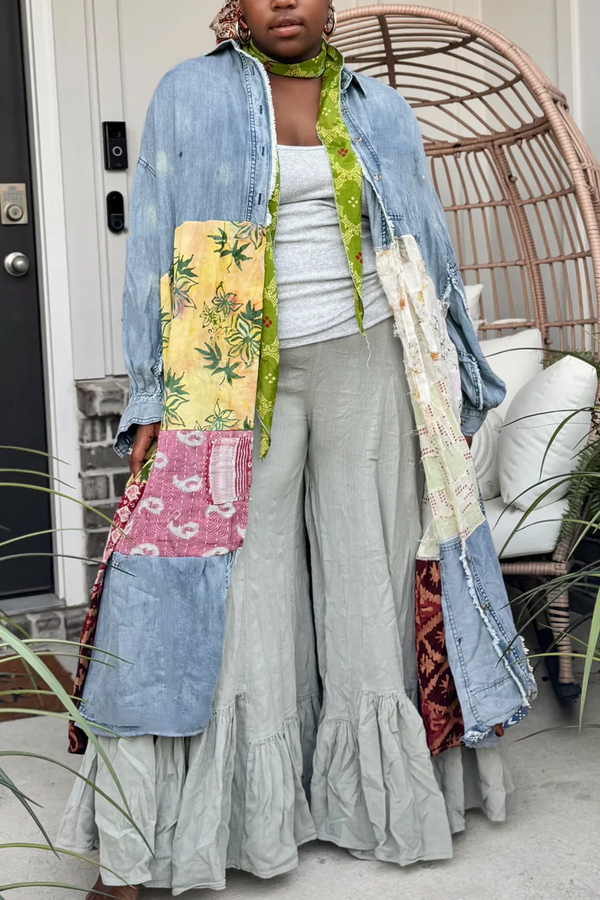 Bohemian Denim Duster