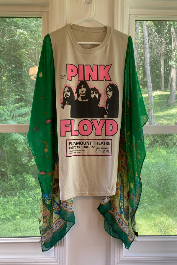 Pink Floyd Printed Dolman Sleeve T-Shirt Top