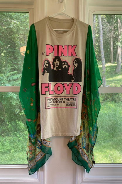 Pink Floyd Printed Dolman Sleeve T-Shirt Top