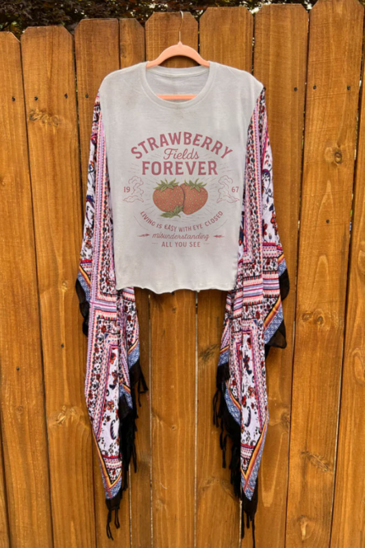 strawberry fields rock  Mix & Match Tee （No Patch）