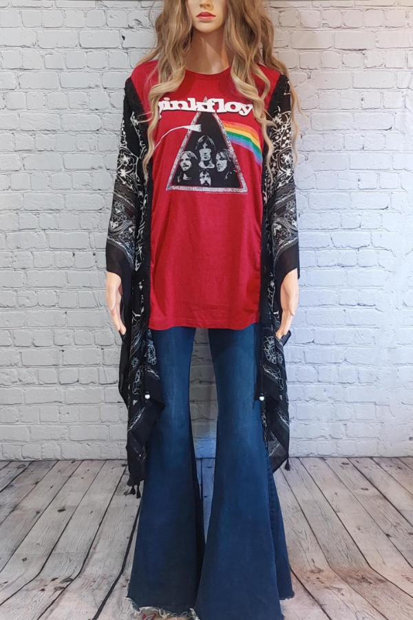 Pinkfloyd Makeover Bat-sleeve T-shirt