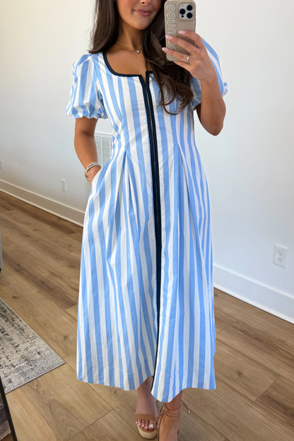 The Carolina Stripe Midi