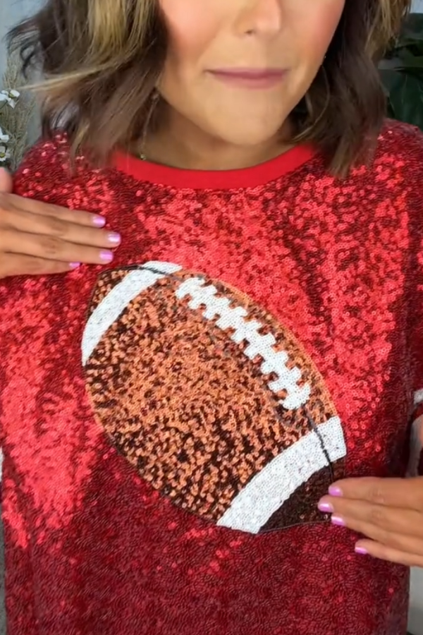 Sequin-print Rugby-style Dress