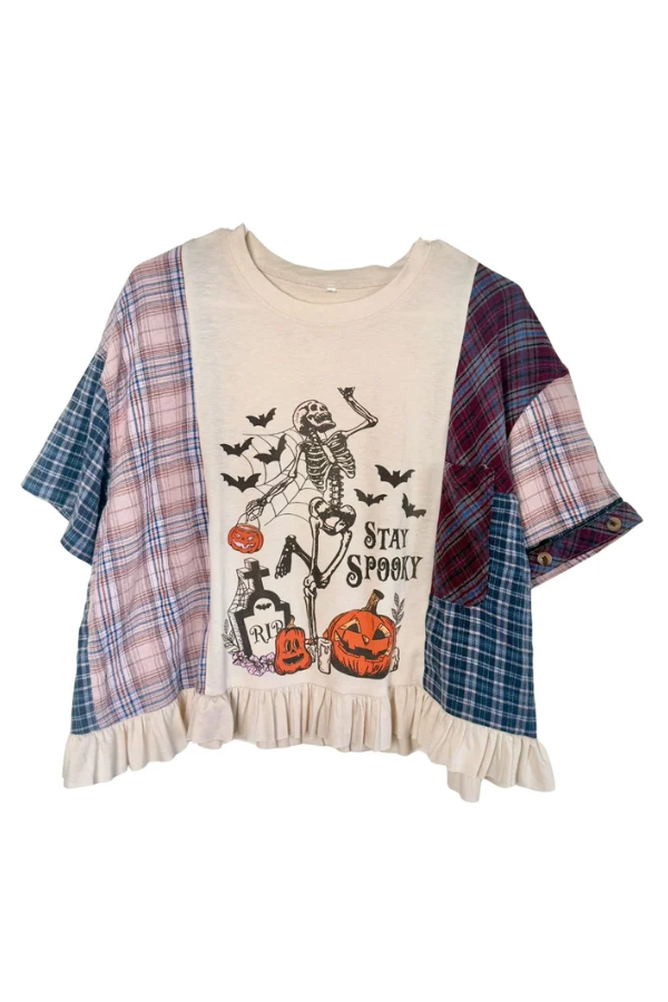 Halloween Print Mix Tee