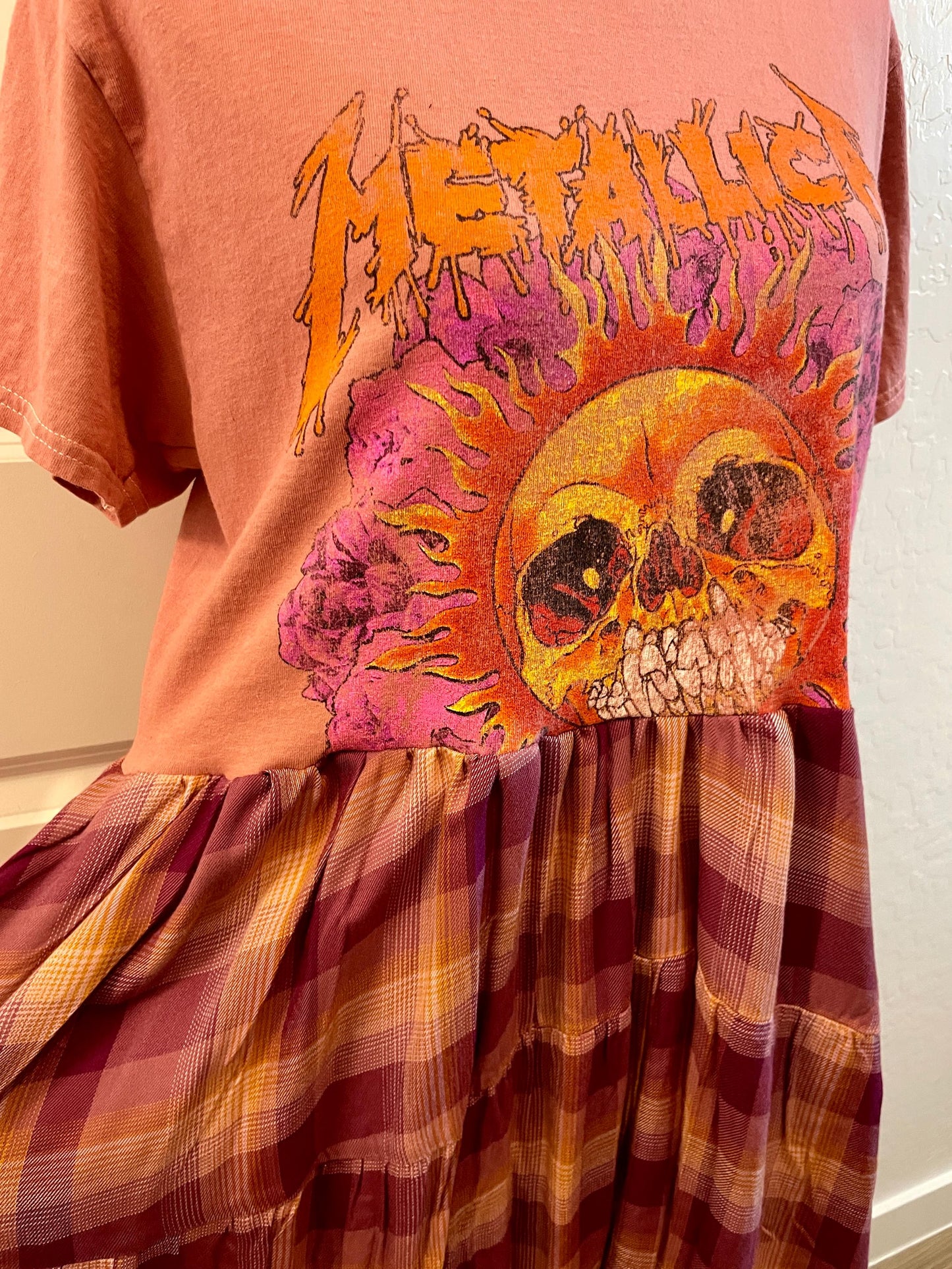 Metallica Paneled Dress