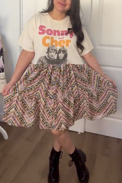 Sonny and Cher T-shirt Dress